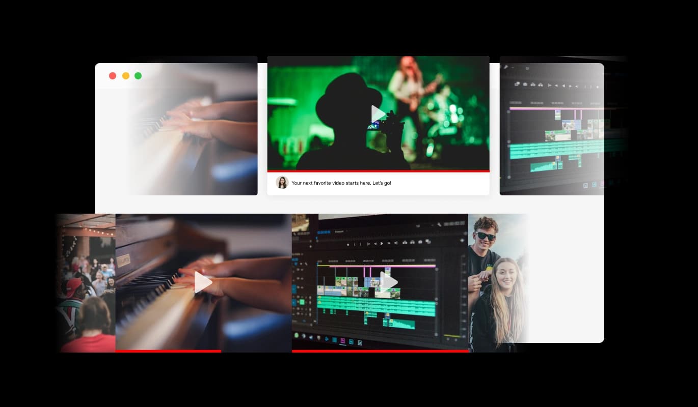 YouTube Slider - Interactive Hover Effects