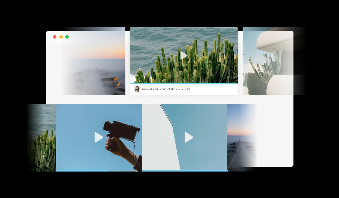 Vimeo Slider - Interactive Hover Effects