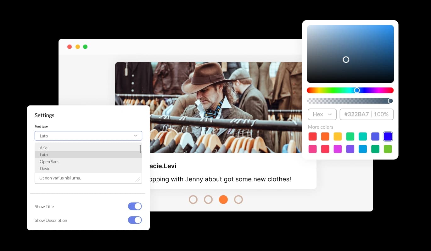 Bluesky Feed Carousel - Fully Customizable Design Options