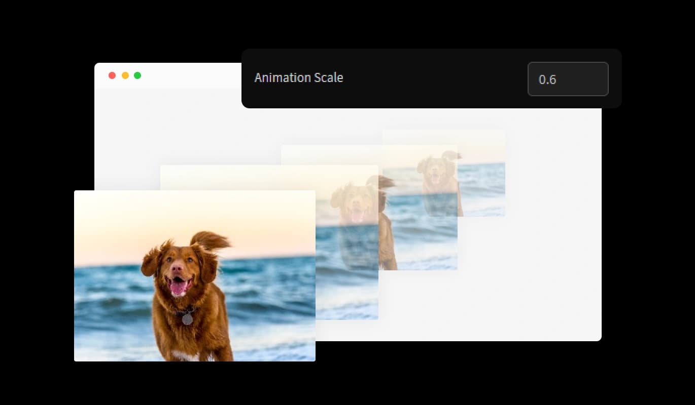 Image Wall - Customize the Parallax Effect Intensity