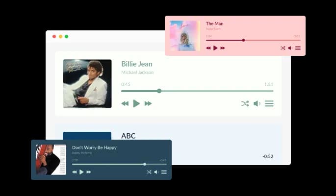 Audio Player - Colorful skins to choose from for your WordPress website