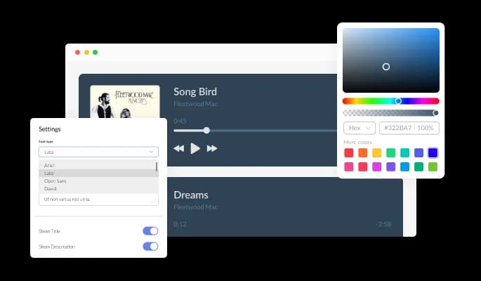 Audio Player - Fully Customizable plugin