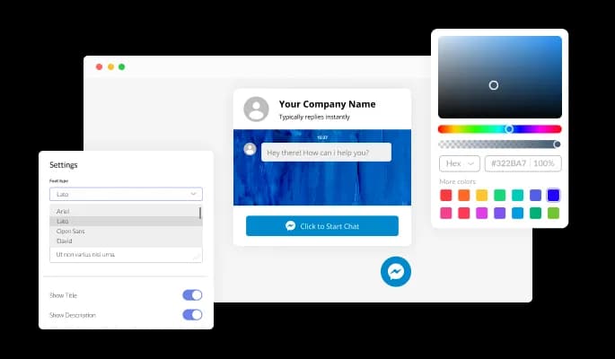 Messenger Chat - The app design is fully customizable