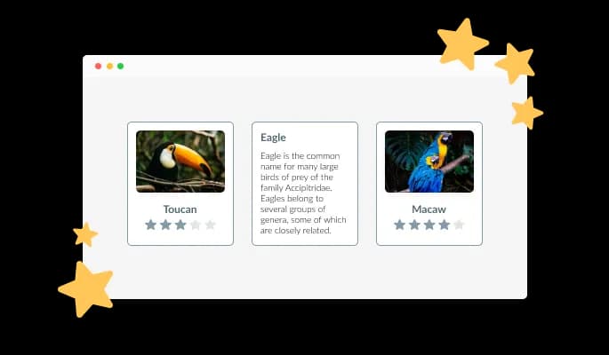 Flip Cards - Customizable Star Ratings