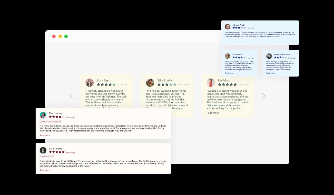 Tripadvisor Reviews - Tripadvisor reviews for Wix Multiple Layouts