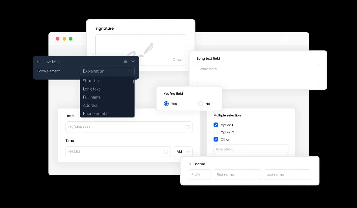 Job Application Form - A Range of Customizable Fields for Job Applications