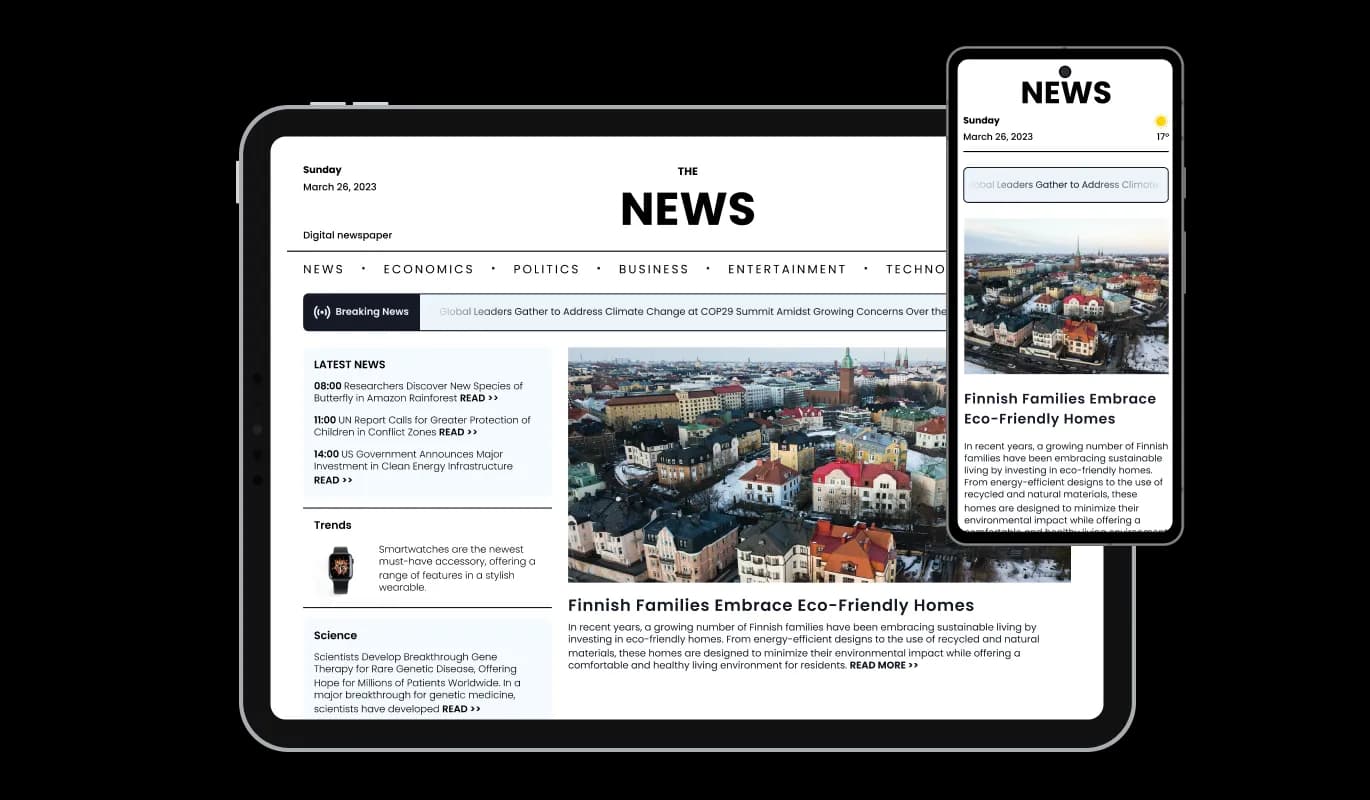 News Ticker - Flawlessly Adaptive News Ticker