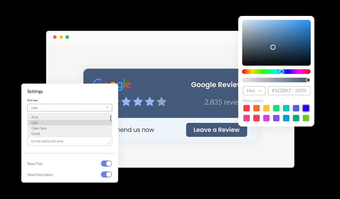 Reviews Badge - Endless Customization Possibilities