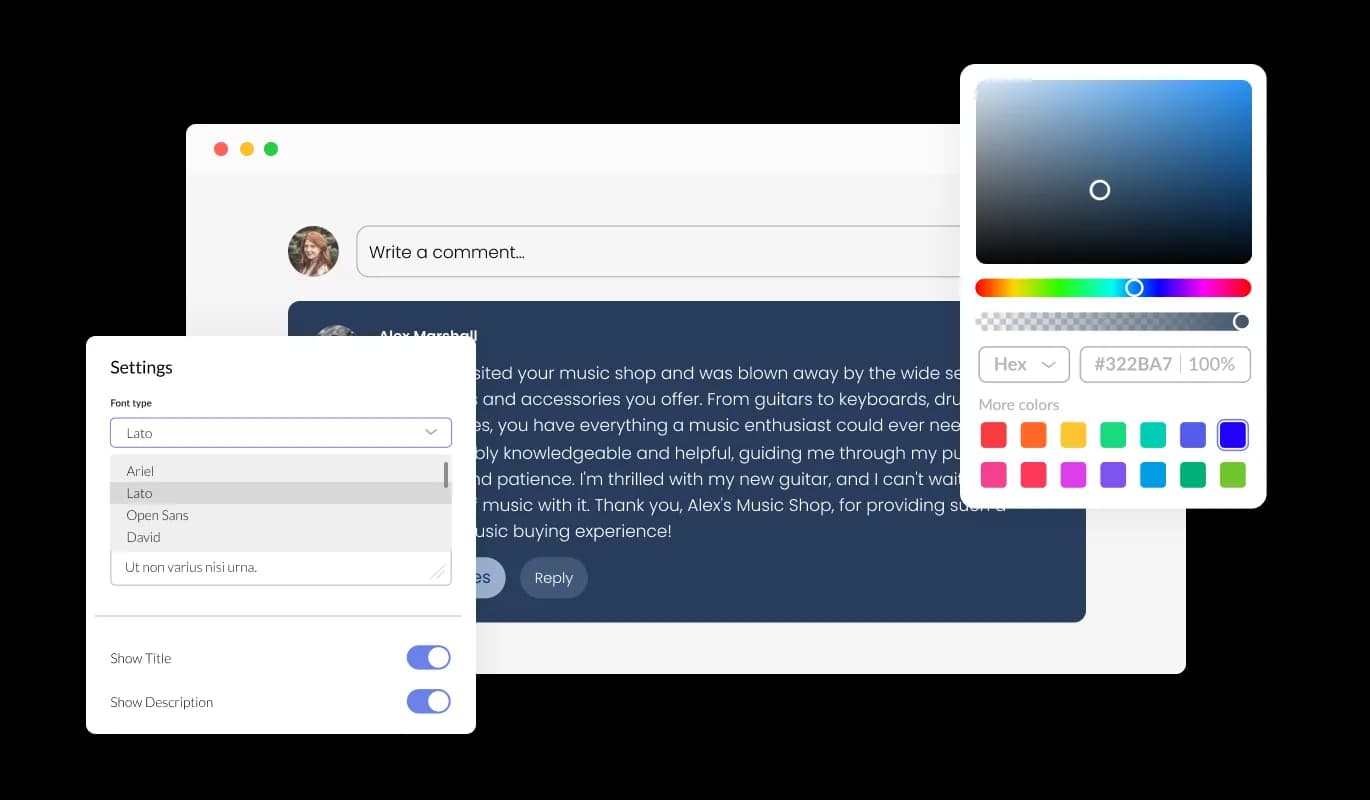 Comments - Tailor Your Experience with Webflow Comments plugin