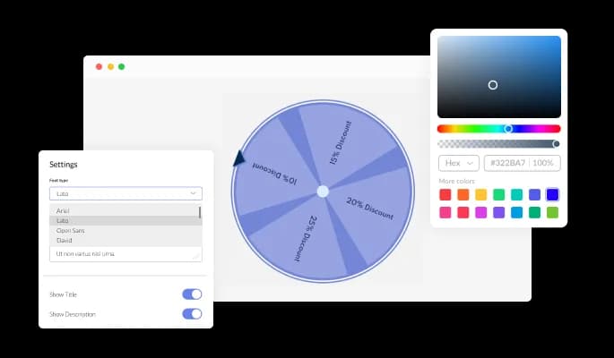 Spinning Wheel - Complete Design Flexibility