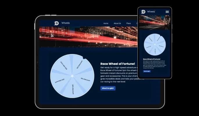 Spinning Wheel - Weebly Spinning wheel Optimized for All Devices