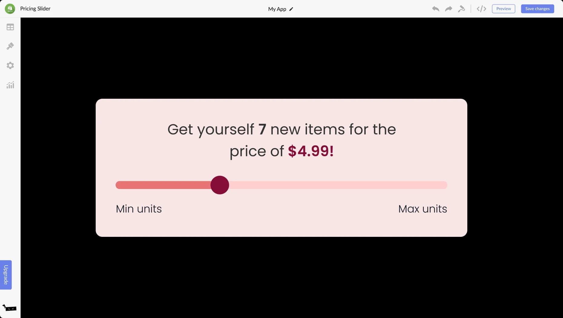 Pricing Slider for Wix