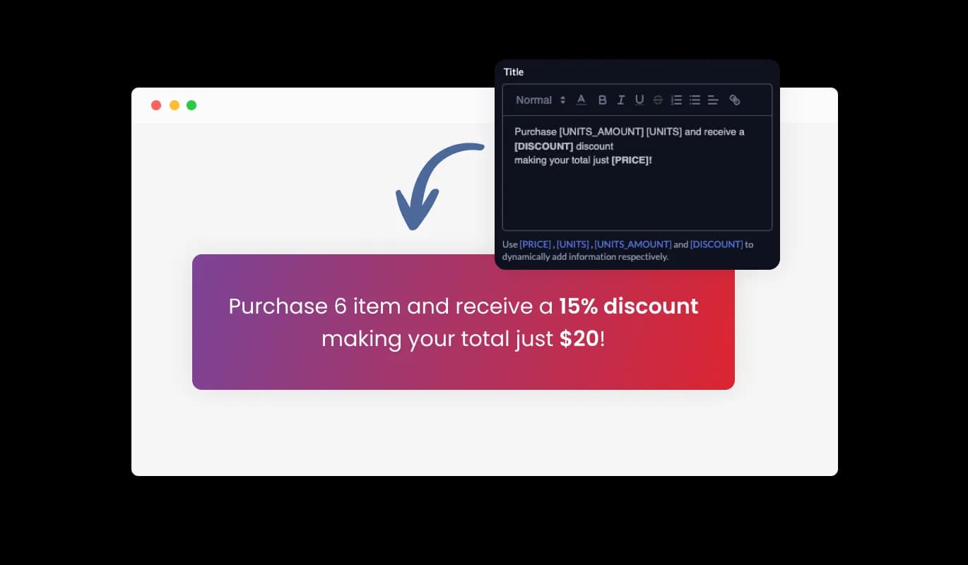 Pricing Slider - Dynamic Contextual Descriptions