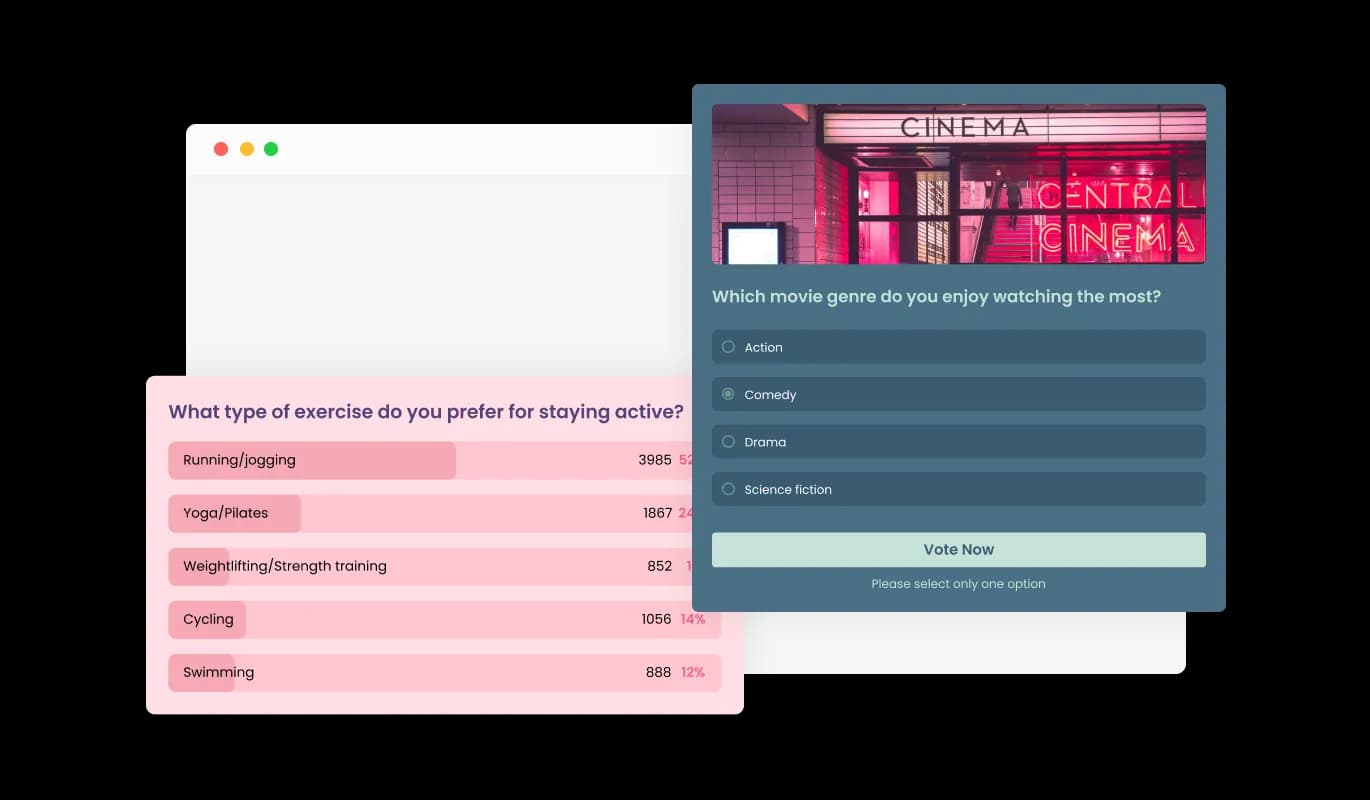 Poll - Diverse Skins for Poll maker for Unbounce