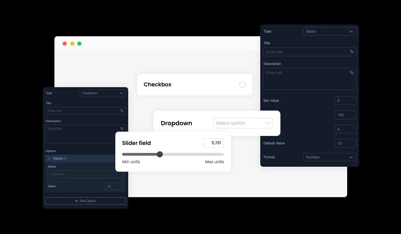 Calculator - Versatile Field Customization