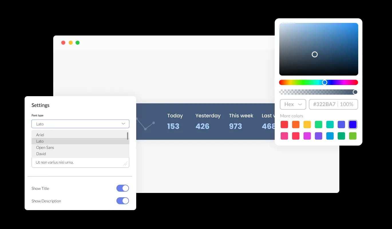 Visitor Counter - Fully Customizable Visitor Counter Widget