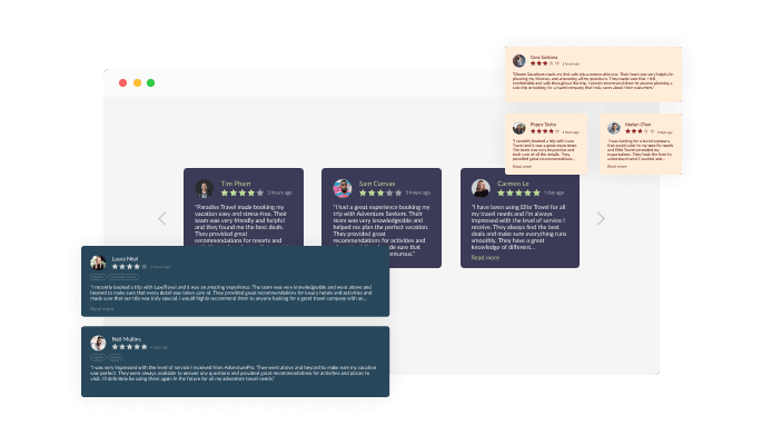 Facebook Reviews - Multiple Widget Layouts
