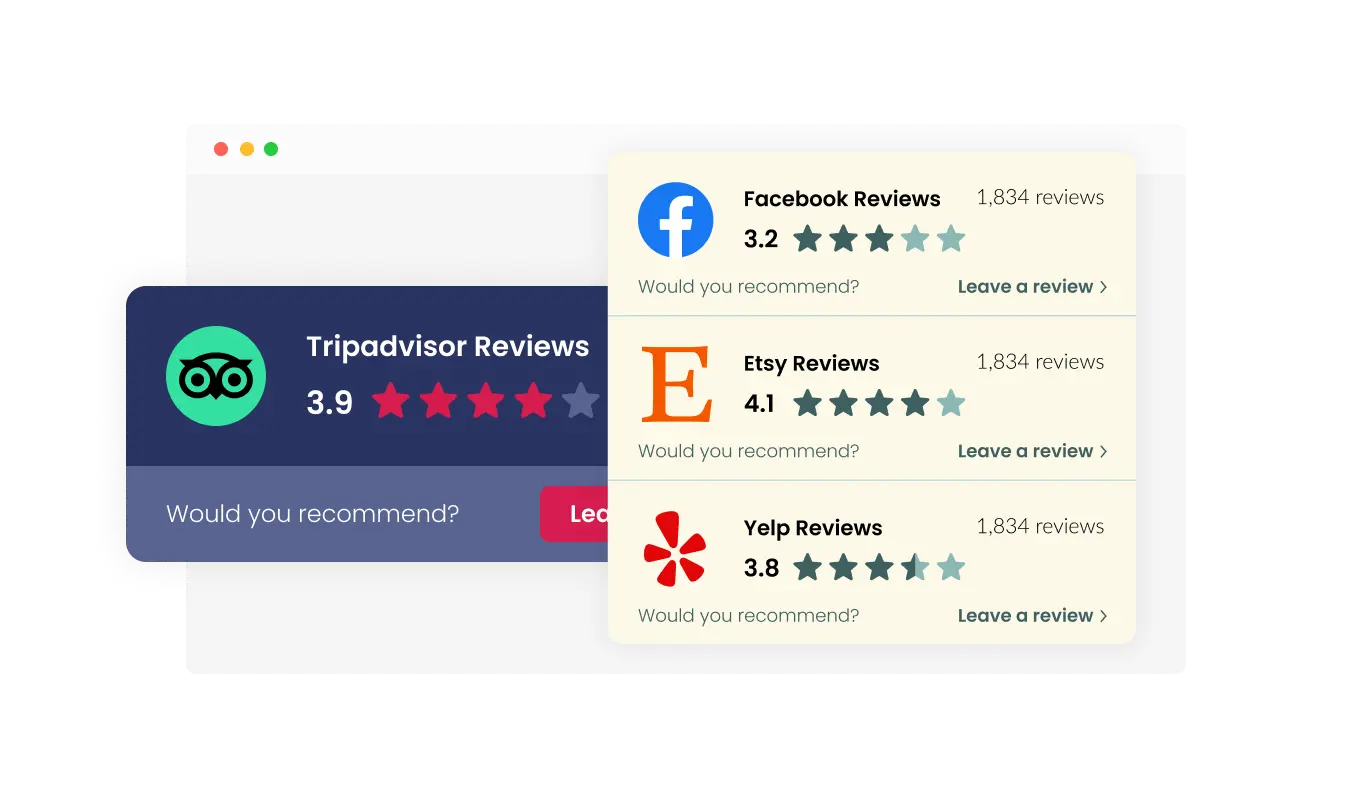 Reviews Badge - Select Your Display: Animated or Stacked