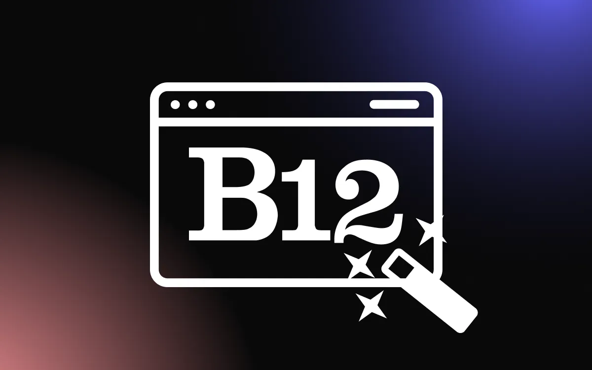 B12: Where AI Meets Professional Web Design