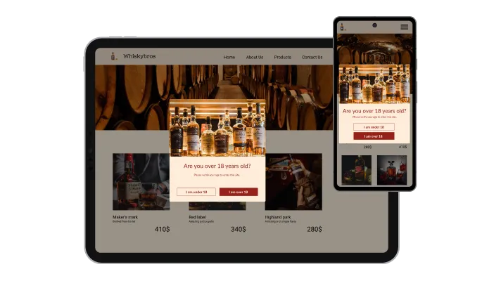 Age Verification - Perfectly Responsive