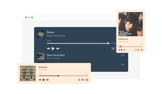 Audio Player - Variety of layouts