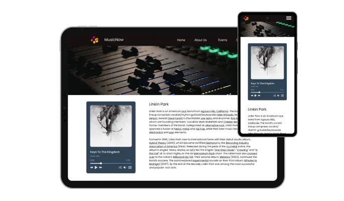 Audio Player - A perfect responsive design for your PrestaShop store
