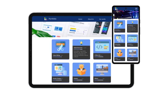Skill Flip Cards - Totally Responsive widget