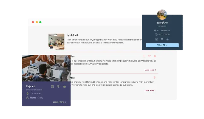 Company Branch List - Multiple Layouts