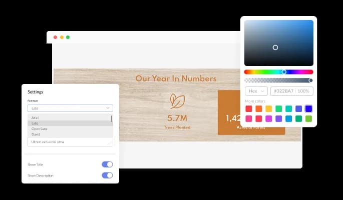 Animated Number Counter - Fully Customizable Design