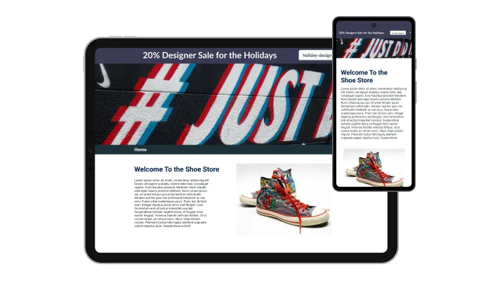 Coupon Bar - It's all about responsive design for your ScoreApp landing page