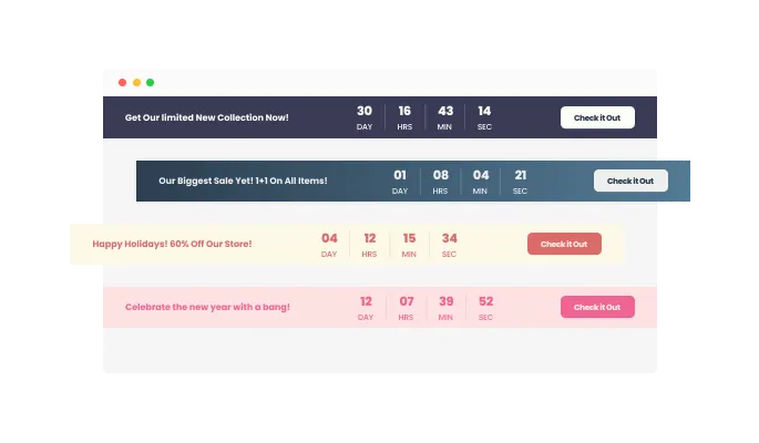 Countdown Bar - With over 20 beautiful skins