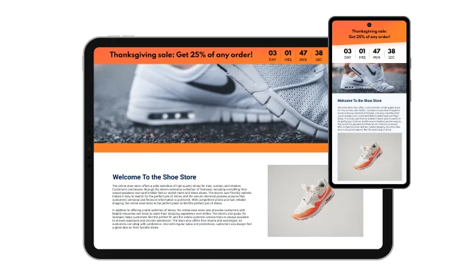 Countdown Bar - Designing for BigCommerce store is all about responsive design