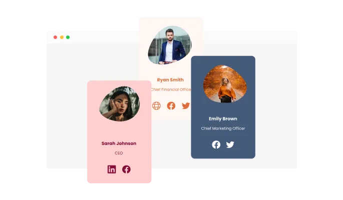 Team Members Blobs - A variety of blob types