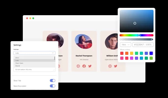 Team Members Blobs - Completely customizable
