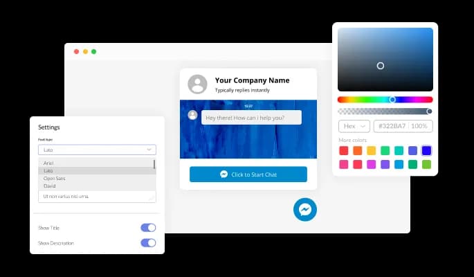 Messenger Chat - Fully Customizable plugin