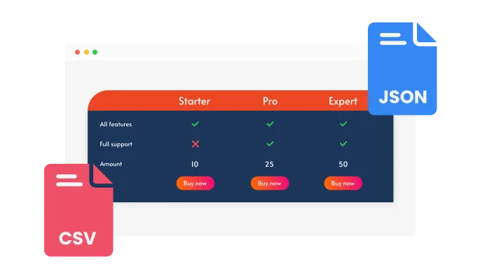 Comparison Tables - Easy CSV-to-Table Conversion