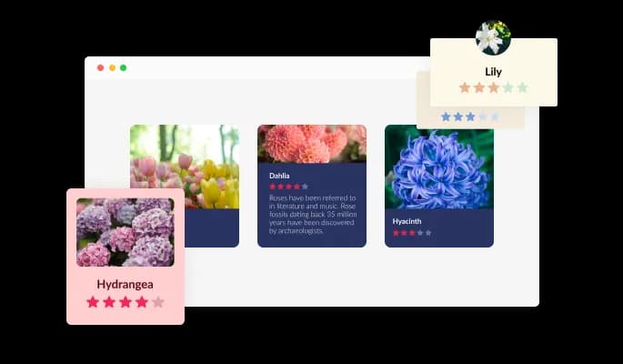 Flip Cards - Choose from multiple layouts