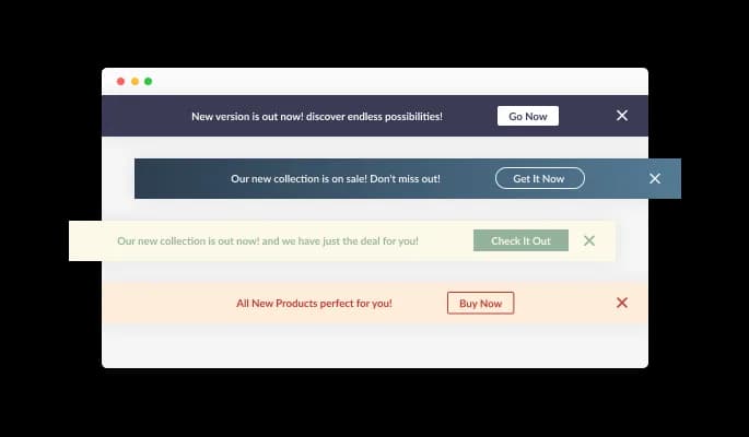 Notification Bar - Stunning skins selection for your Magnolia CMS website
