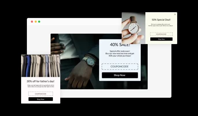 Coupon Popup - Dora Coupon popup Multiple Layouts Options