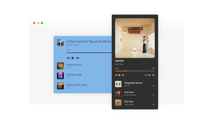Audio Player - Playlist View