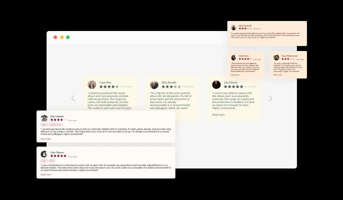 My Reviews on Amazon - Multiple Layouts