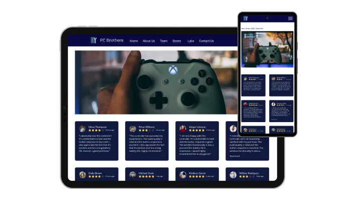 My Reviews on Amazon - Ecwid Amazon reviews app Multiple Layouts