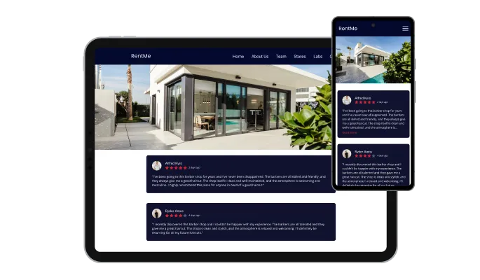Airbnb Reviews - Perfectly Responsive Duda widget