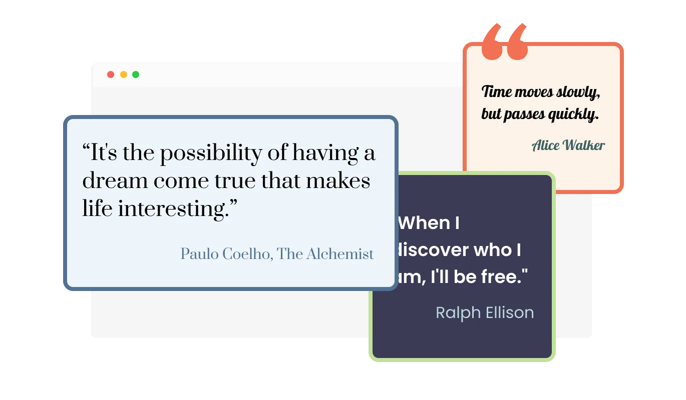 Quotes Carousel - Carousel Quotes Size