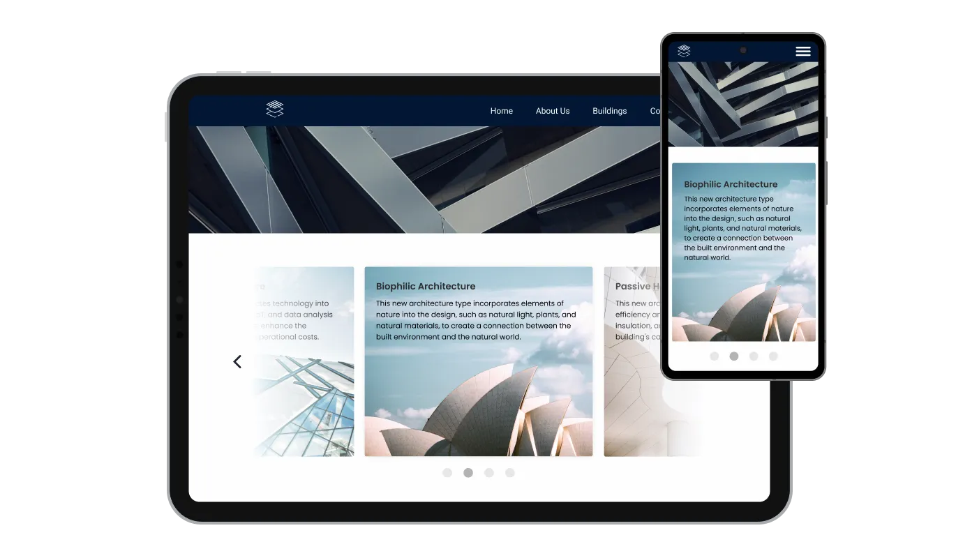 Creative Card Carousel - Perfectly Responsive GoDaddy Website Builder Creative card carousel