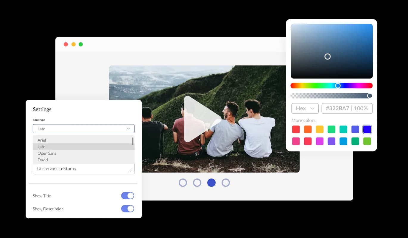 Video Carousel - Totally customizable widget