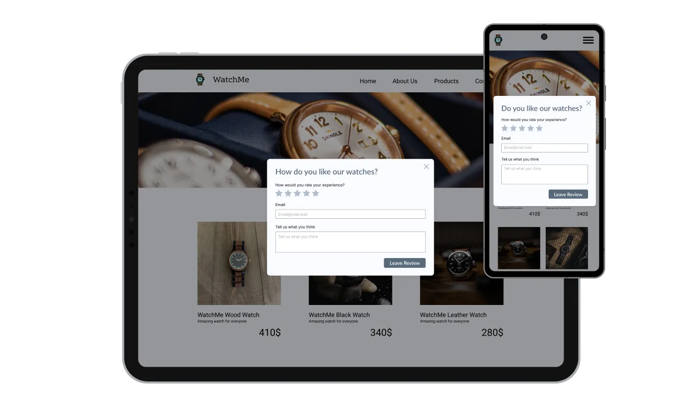 Feedback Popup - Perfectly Responsive Wix Feedback popup