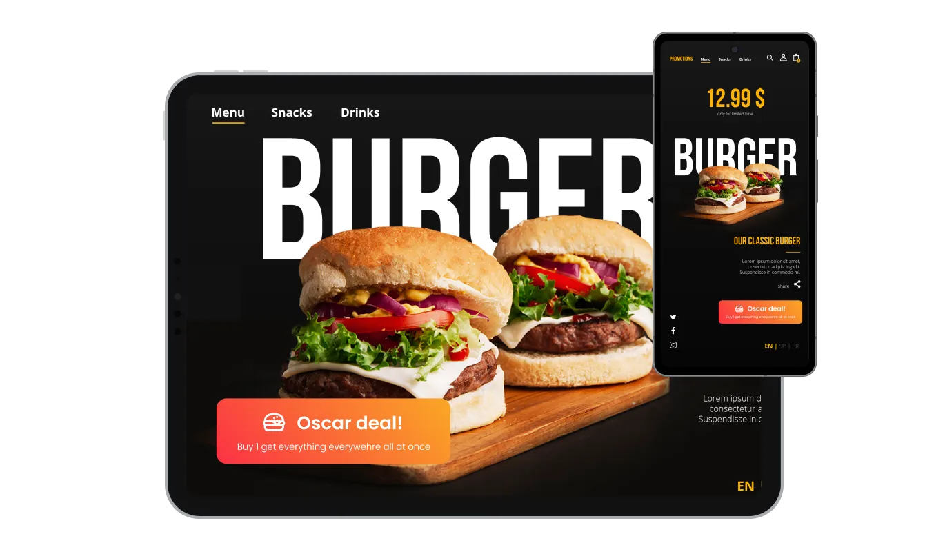 Marketing Button - Perfectly Responsive Design for your Oddle store