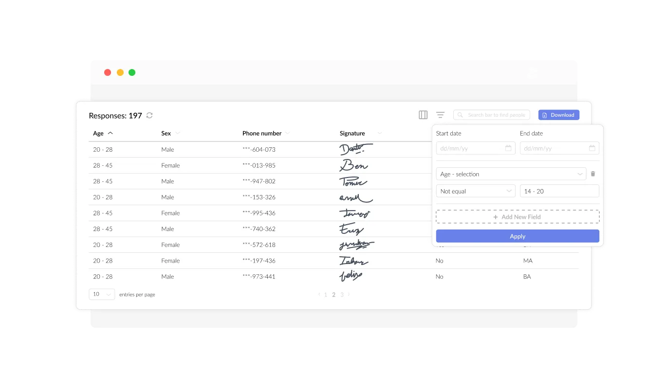 Petition Form - Keep Track of Petition Entries Effortlessly on Google Sites