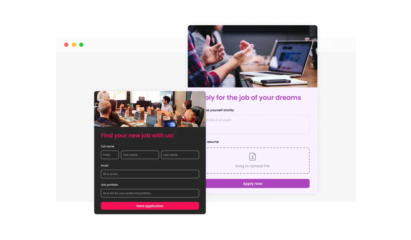 Job Application Form - In-depth Applicant Insights with Custom IONOS Job Application Fields